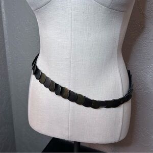 Silver gold stretch belt cosplay vintage very good condition 35” unstretched